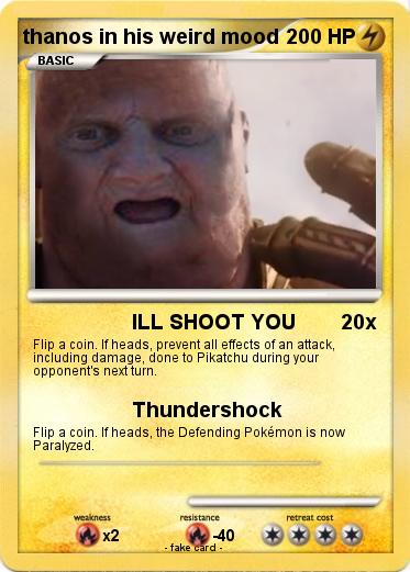 Pokemon thanos in his weird mood
