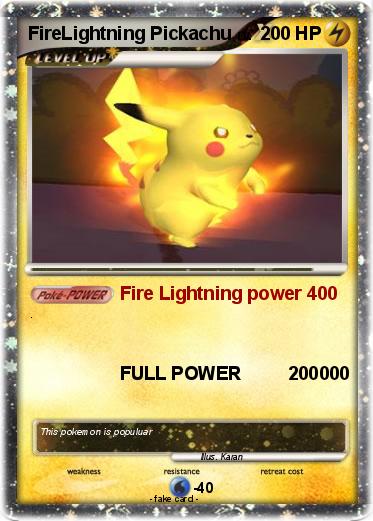 Pokemon FireLightning Pickachu