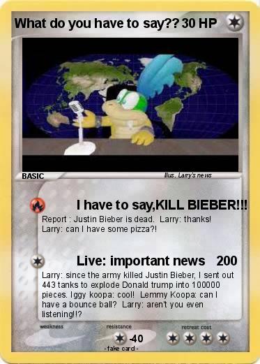 Pokemon What do you have to say??