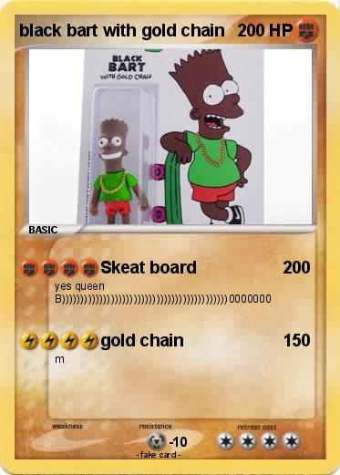 Pokemon black bart with gold chain