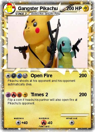 Pokemon Gangster Pikachu