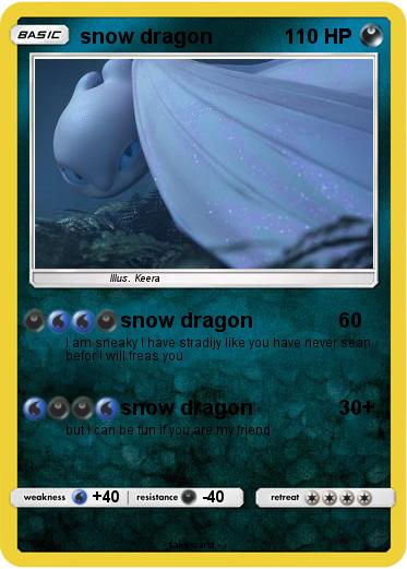 Pokemon snow dragon