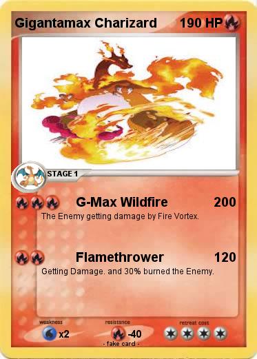 Pokemon Gigantamax Charizard