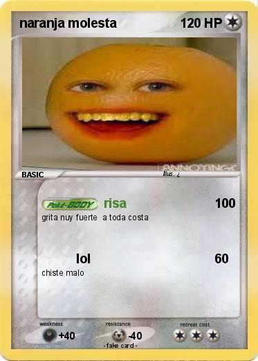 Pokemon naranja molesta