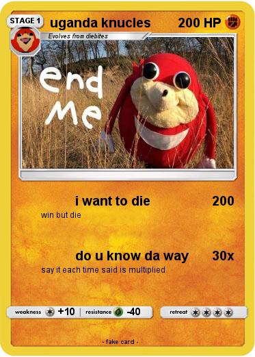 Pokemon uganda knucles