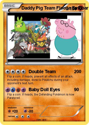 Pokemon Daddy Pig Team Floette Emboar Haxorus Excadrill Druant Swadloon