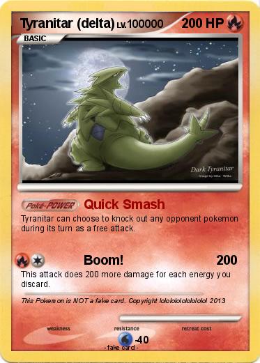 Pokemon Tyranitar (delta)