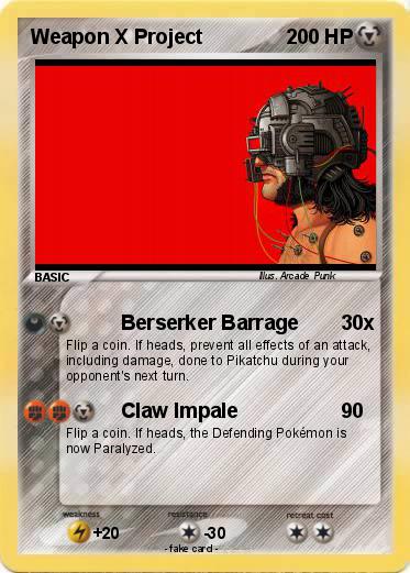Pokemon Weapon X Project