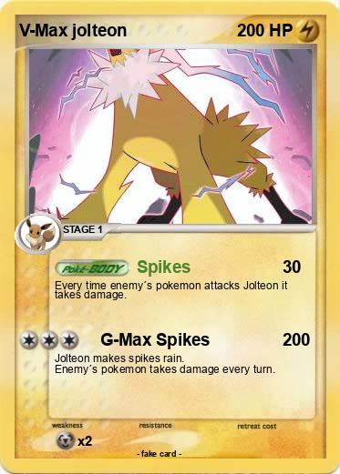 Pokemon V-Max jolteon