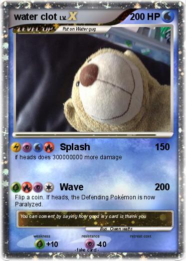 Pokemon water clot