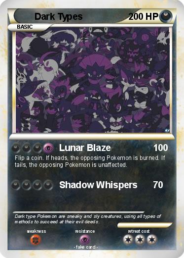 Pokemon Dark Types