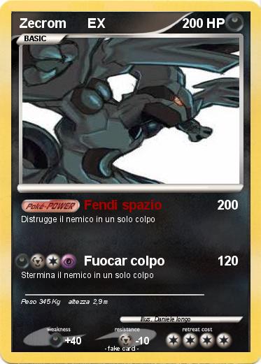 Pokemon Zecrom      EX