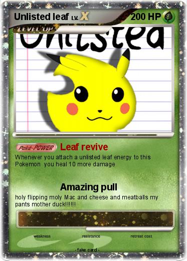 Pokemon Unlisted leaf