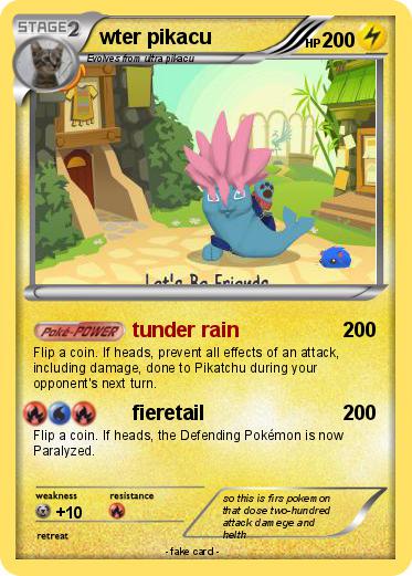 Pokemon wter pikacu
