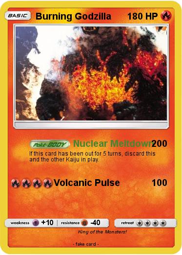 Pokemon Burning Godzilla