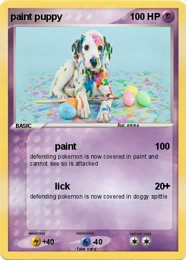 Pokemon paint puppy