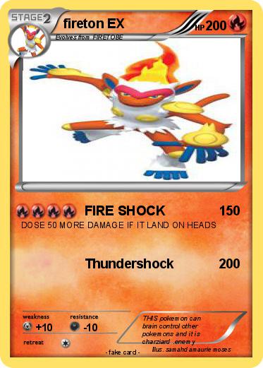 Pokemon fireton EX