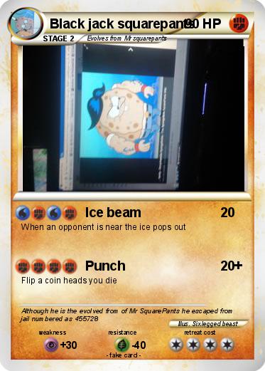 Pokemon Black jack squarepants