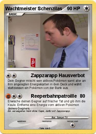 Pokemon Wachtmeister Schenzilas