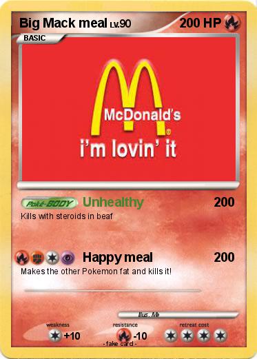 Pokemon Big Mack meal
