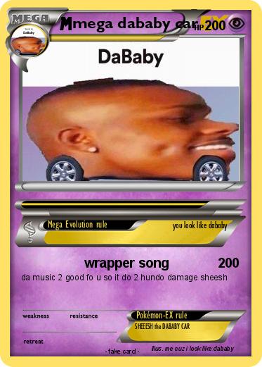 Pokemon mega dababy car