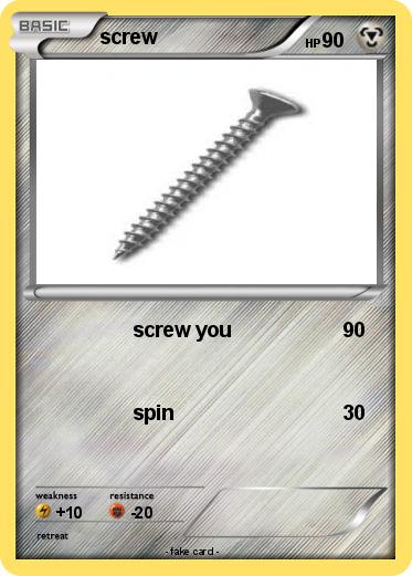 Pokemon screw