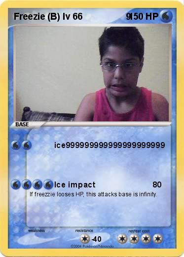 Pokemon Freezie (B) lv 66                 9 