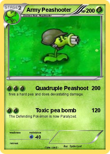 Pokemon Army Peashooter