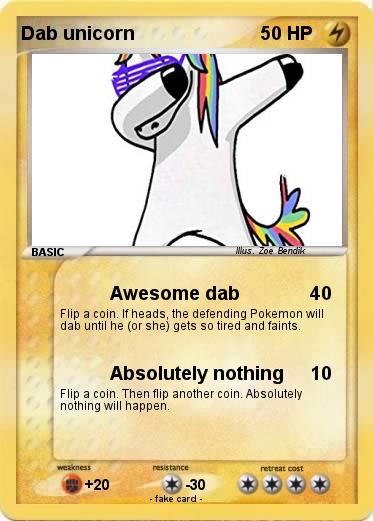 Pokemon Dab unicorn