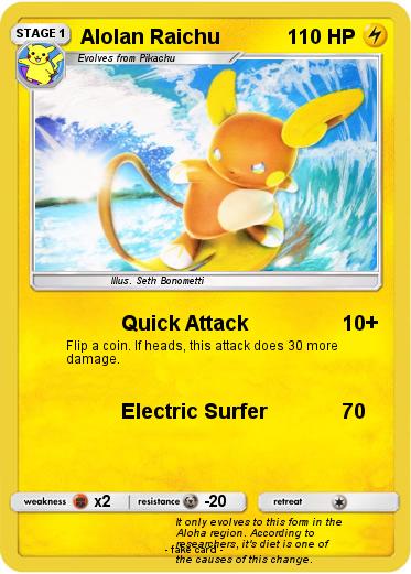 Pokemon Alolan Raichu