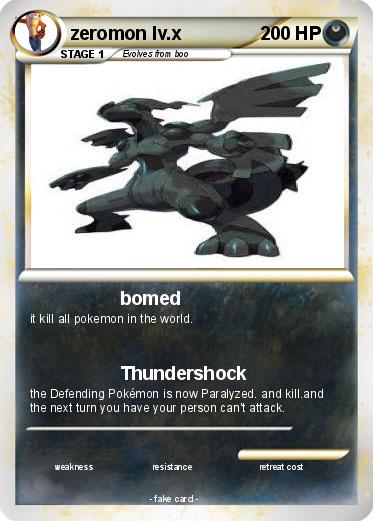 Pokemon zeromon lv.x
