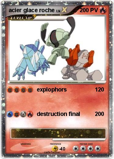 Pokemon acier glace roche