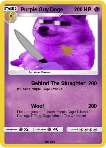 Pokemon Purple Guy Doge