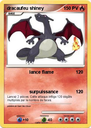 Pokemon dracaufeu shiney