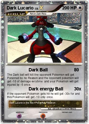 Pokemon Dark Lucario