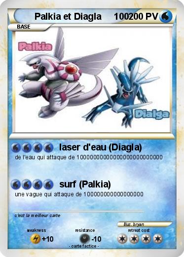 Pokemon Palkia et Diagla     100