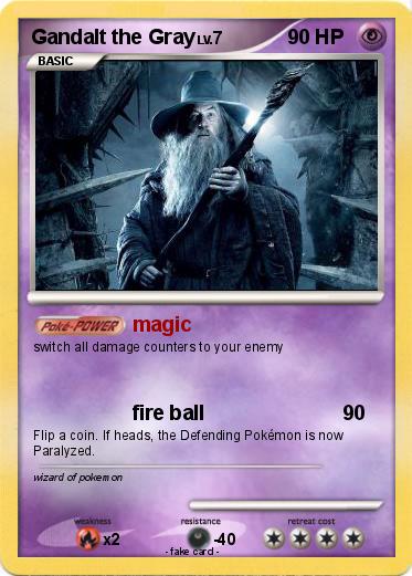 Pokemon Gandalt the Gray