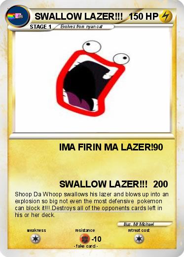 Pokemon SWALLOW LAZER!!!