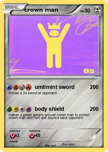 Pokemon crown man