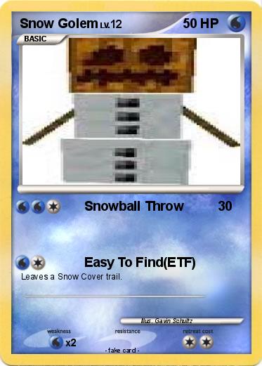 Pokemon Snow Golem