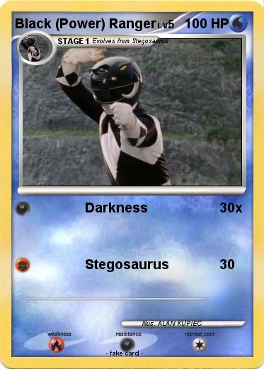 Pokemon Black (Power) Ranger