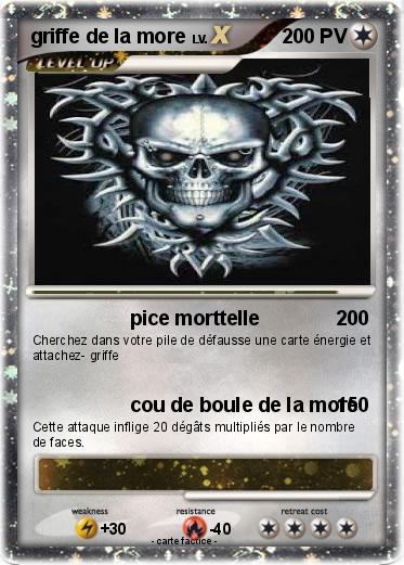 Pokemon griffe de la more