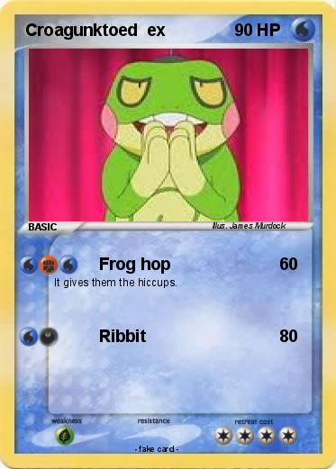 Pokemon Croagunktoed  ex