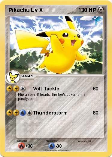 Pokemon Pikachu Lv X
