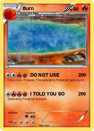 Pokemon Burn