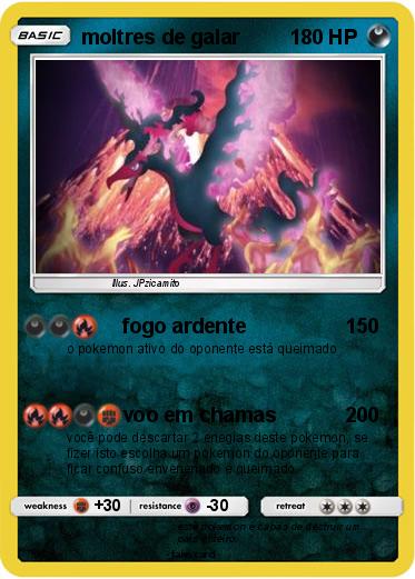 Pokemon moltres de galar