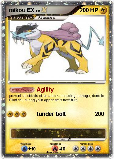 Pokemon raikou EX