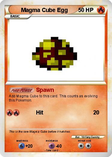 Pokemon Magma Cube Egg