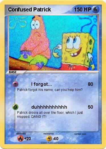 Pokemon Confused Patrick