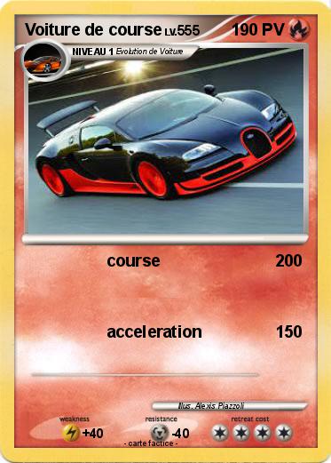 Pokemon Voiture de course